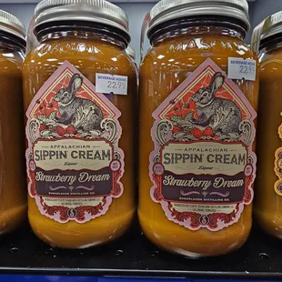 They had several different flavors of the sippin' cream.