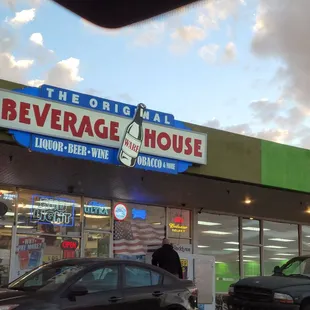 the outside of a beverage house