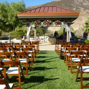 Ceremony chairs set by Beverlee&apos;s