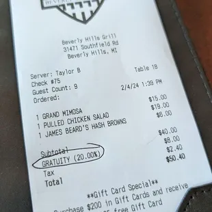 Receipt