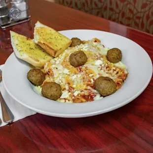 a plate of food on a table