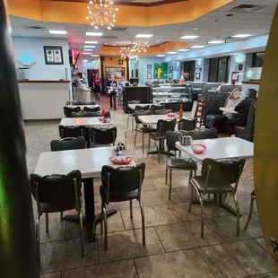 All these empty tables but they could sit a party of 6