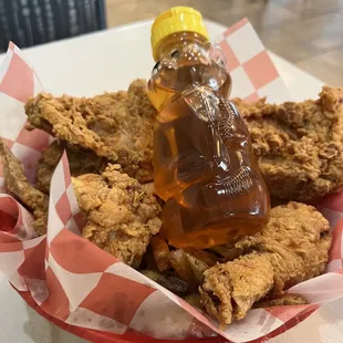 Half Fried Chicken( fries n roll)