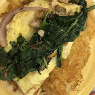 CHICKEN FLORENTINE OMELET