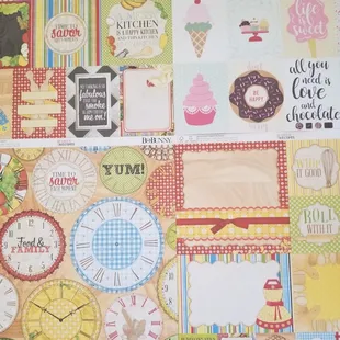 Close up on these cool Culinary sheets perfect for Recipe Journaling