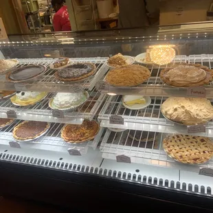 Large selection of pies to buy...