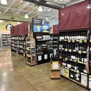 a wine store with a variety of wines