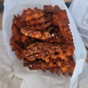 Sweet potato waffle fries