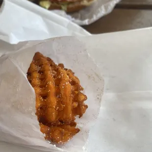 Sweet potato waffle fries