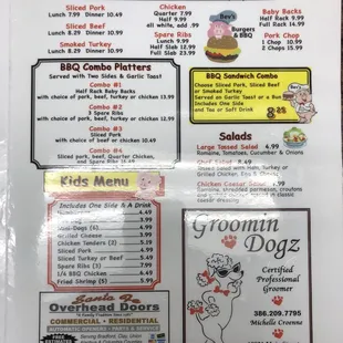 menu, sushi and sashimi