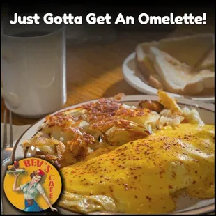a plate of omelets and toast