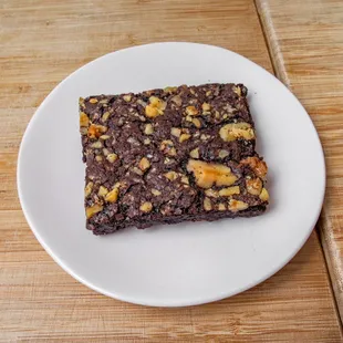 Homemade walnut brownie