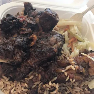 Jerk chicken lunch special ($4.99)