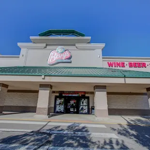 front of store