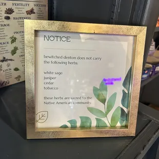 Herbs they don't carry