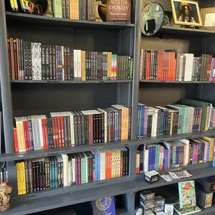 Lots of books on magick, astrology, crystals, Paganism, and more!