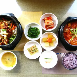 E3. DayJi Bulgogi Dolsot Bibimbap &amp; S4. Kimchi Chi Gae