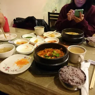 Excellent and delicious dinner spread.