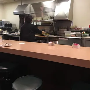 The kitchen and the cook.