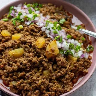 Kheema aloo