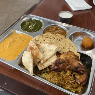 Non-vegetarian Royal Thali (delicious!)