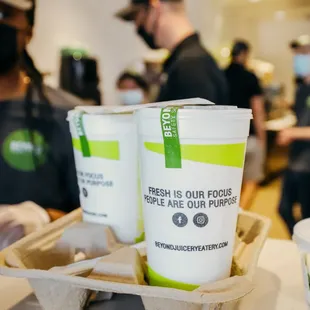 a man in a black shirt and a man in a black shirt