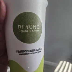 Biodegradable cups too