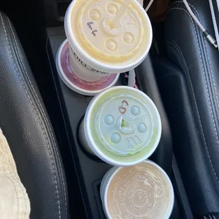 Luau Louie smoothie Carlos detox smoothie hot turmeric lemonade and a pup cup for the doggie