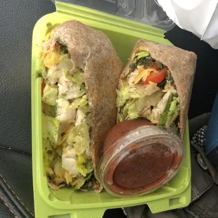 Cilantro Chicken Wrap