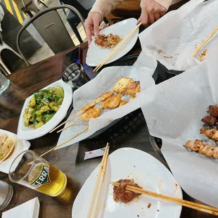 Skewers or yakitori in MD! It was flavorful! I like it here way better than fancy on in Rockvile.