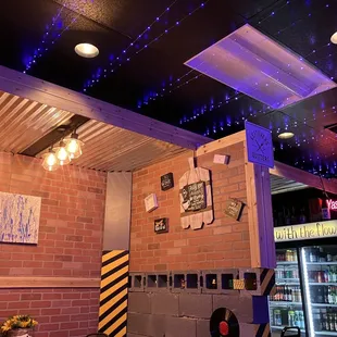 Inside.