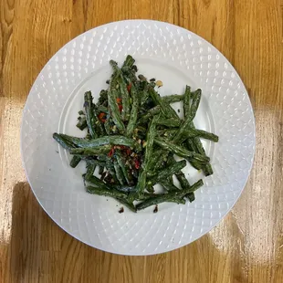 Dry-sautéed green beans 干煸四季豆