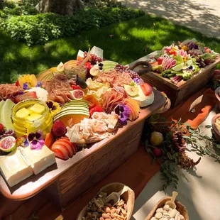 a variety of appetizers