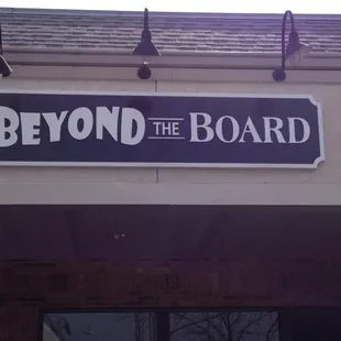 Beyond the Board storefront.