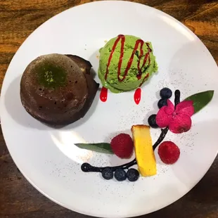 Green Tea Lava Cake