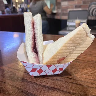 PB J sandwich... with no peanut butter.