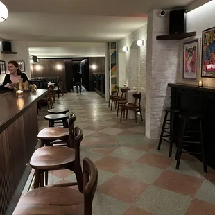 Empty when we first arrived, but filled up very quickly