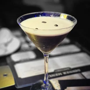 Espresso martini with bourbon
