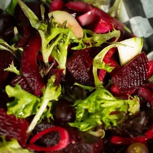 Beets &amp; Truffle Salad (truffle oil dressing)