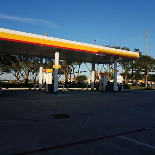 a gas station