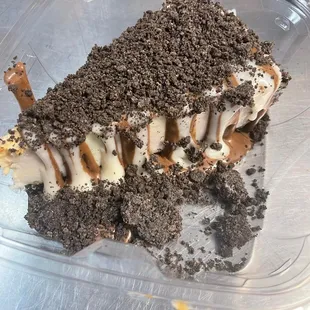 a piece of cake in a container