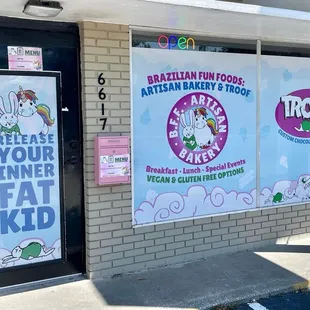 the front of the store