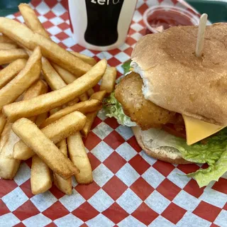 Freshly Battered Fish Sandwich Combo