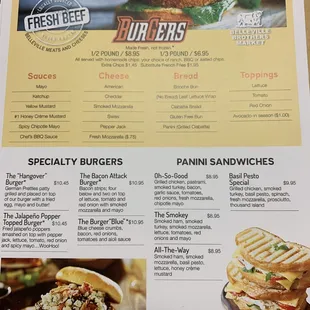 I always go for the BYOB (Build Your Own Burger).