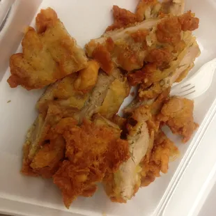 boneless chicken.  to die for!  be sure to get the sweet and sour sauce w/ it!