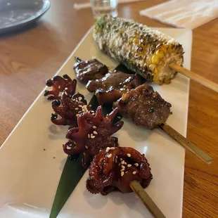 Baby Octopus Yakitori