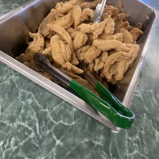 Catfish fresh from the fryer