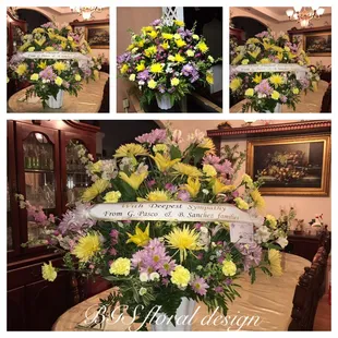 Funeral spring bouquet.