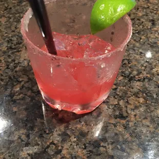 4th $4 strawberry margarita. 2 more comin.