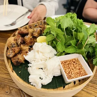 Fried Clear Rice Roll Wraps